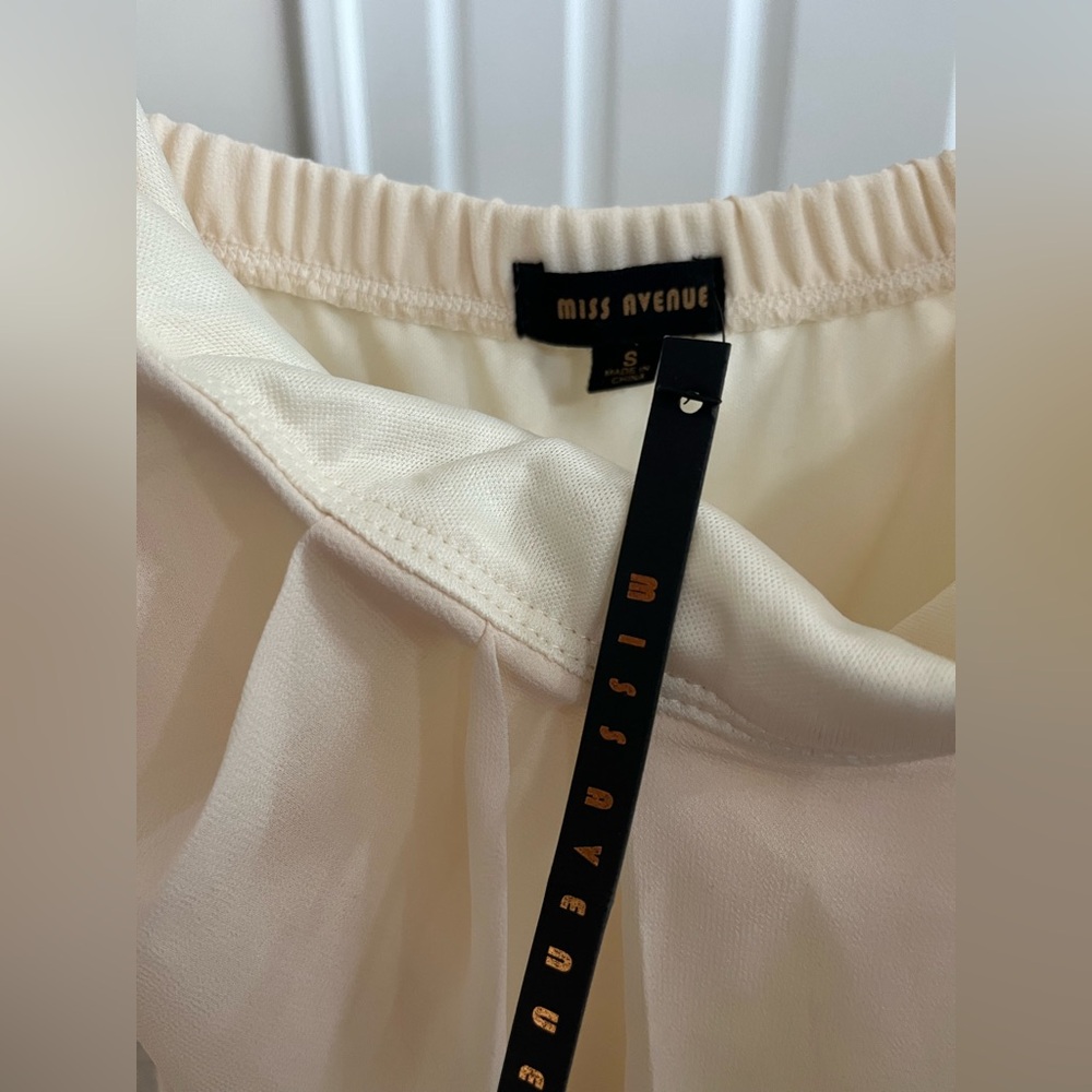 Brand new- Small Cream Dress, tags attached